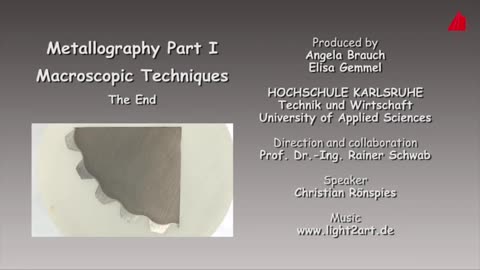 Metallography - Macroscopic Techniques - Material Science