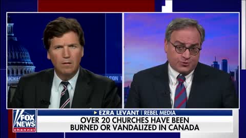 Churches being burned in Canada as Trudeau looks on