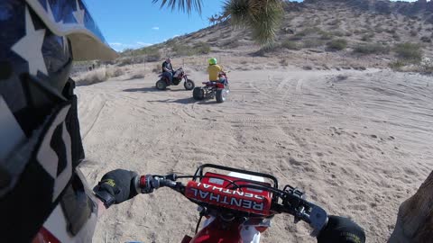 Ported Tri-z 250 makes light work of a CT Racing 350r