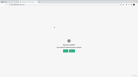 Logging in and creating an account