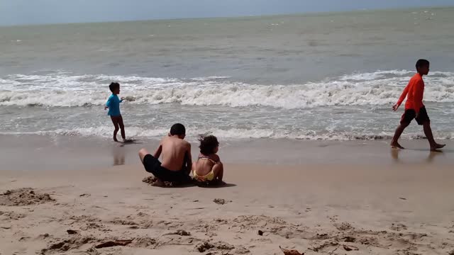 The day at the beach, with my brother!