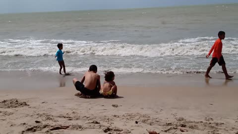 The day at the beach, with my brother!