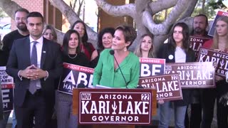Kari Lake to press "Stop spreading BS"