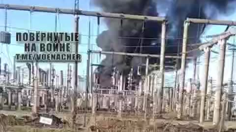 Russian Strike Caused a Fire at a Substation in Krivoy Rog