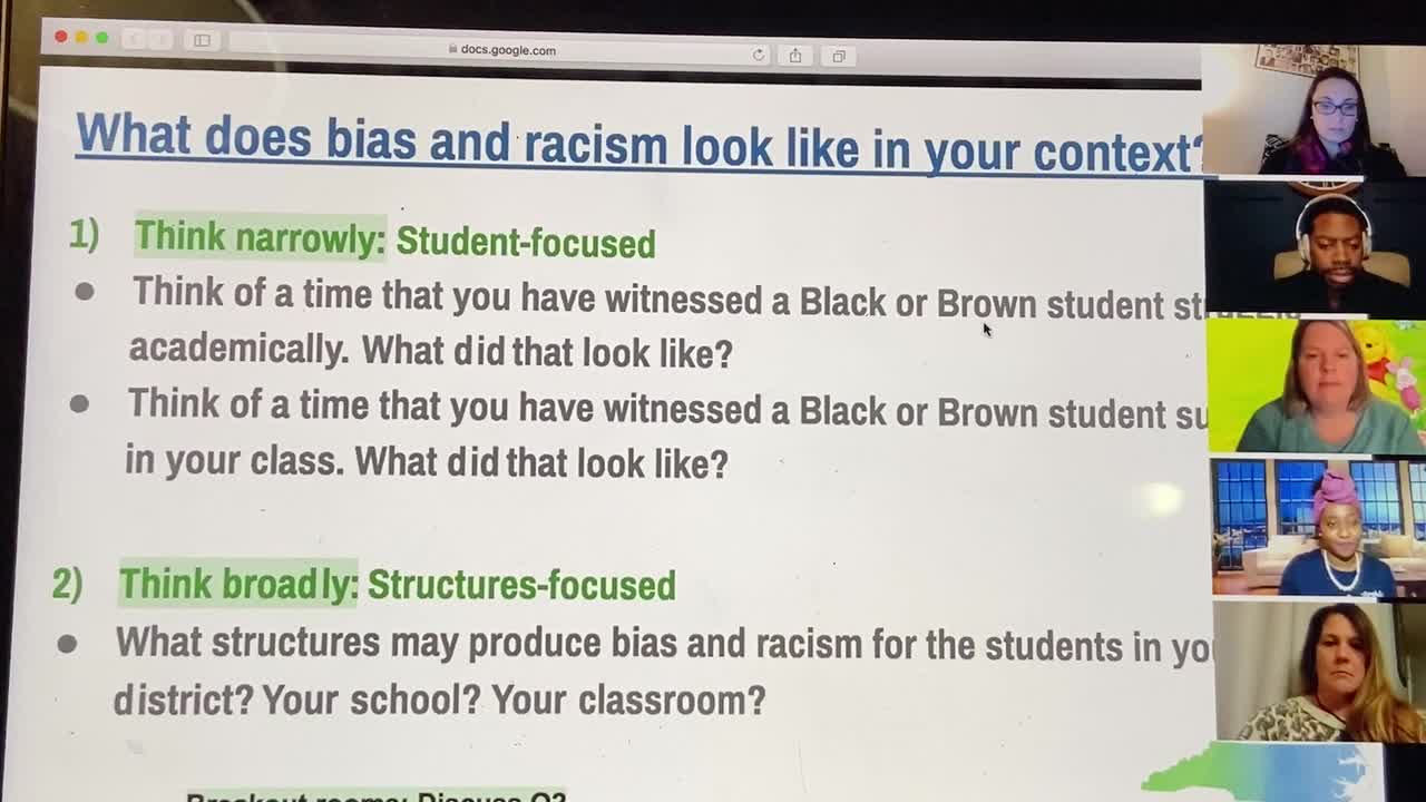 NC DPI's Culturally Responsive Training: Black students are different from whites