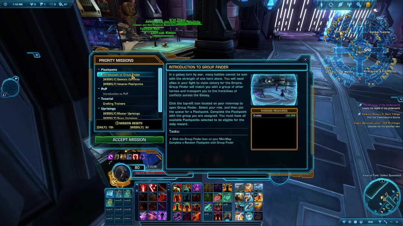 Swtor endgame content, Darkside of the force expansion pt.9