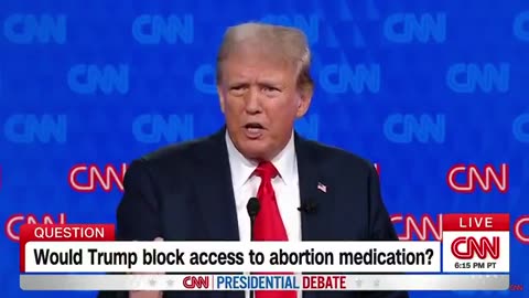 Trump slams Biden for supporting late-term abortions