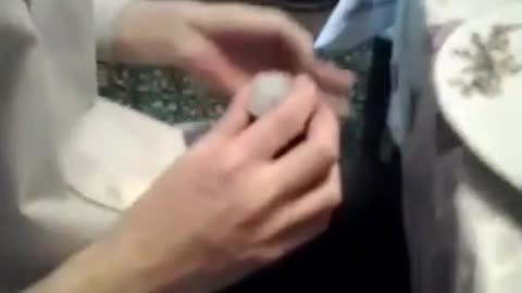 Hit himself in the nose with a champagne cork