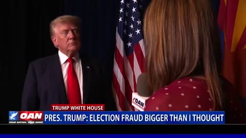 Jul. 25th, 2021: President Trump OAN Interview, Election fraud bigger than I thought