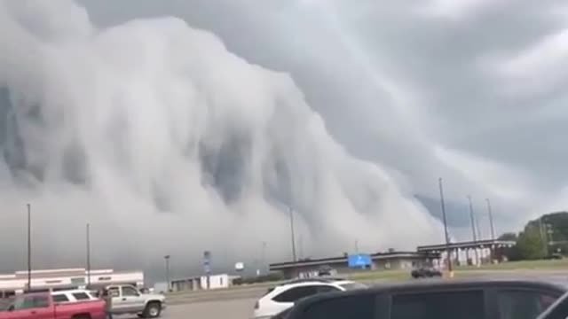 Scary clouds passing