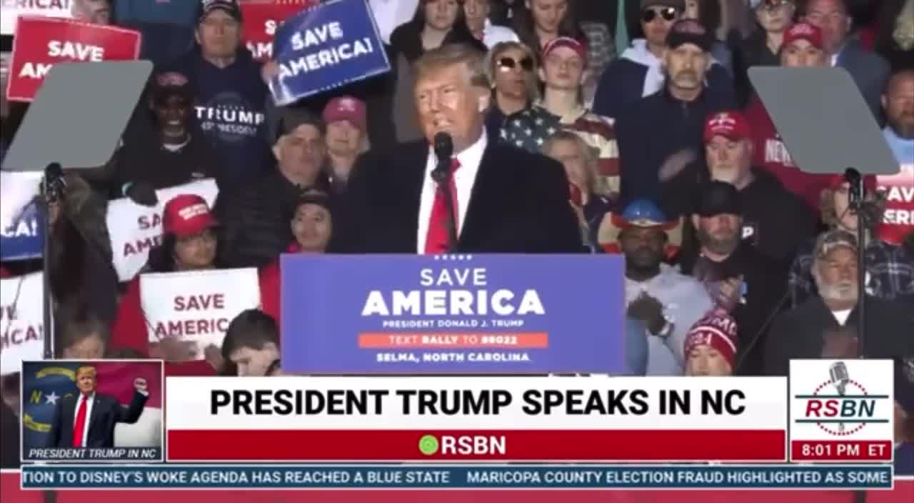 Trump: We need a LANDSLIDE so big that the RADICAL LEFT cannot RIG it or STEAL it