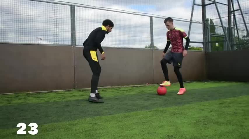 50 Skills You Can Use To Beat A PRO Footballer!?