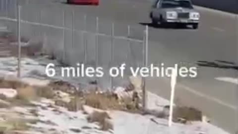 Utah, 6-Mile Long Vehicle Convoy