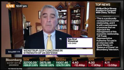 Wenstrup Joins Bloomberg to Discuss Taiwan-China, Ukraine, Defense, and the Commitment to America