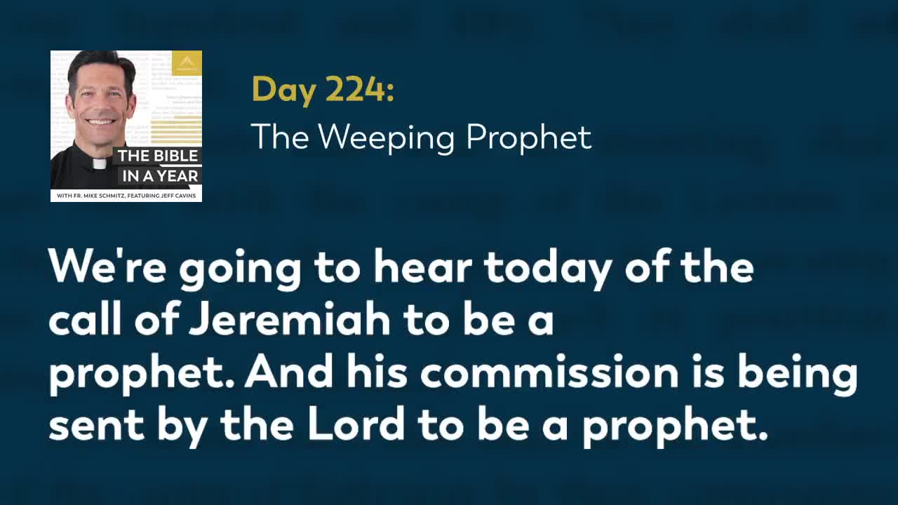 Day 224: The Weeping Prophet — The Bible in a Year (with Fr. Mike Schmitz)