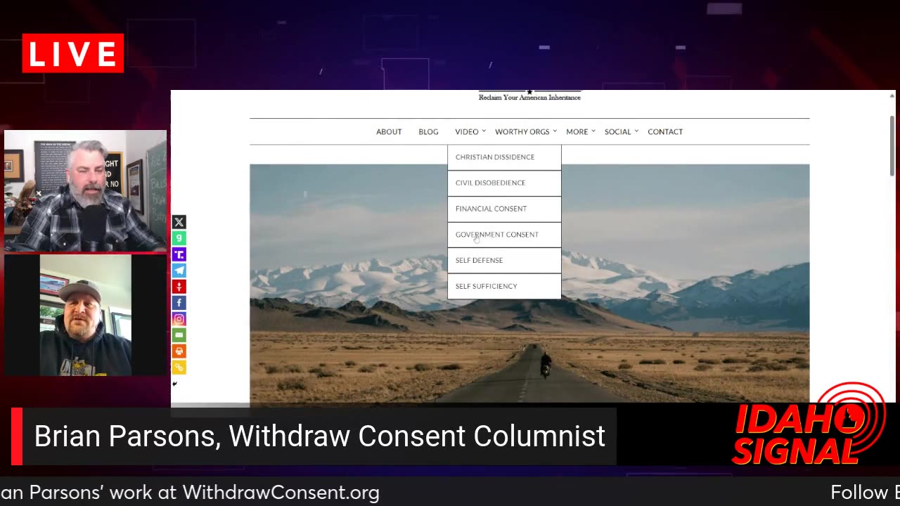 Brian Parsons: Withdraw Consent and being a conservative in eastern Idaho.