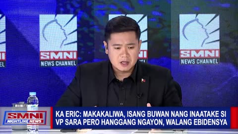 Ka Eric: Makakaliwa, isang buwan nang inaatake si VP Sara pero hanggang ngayon, walang ebidensya