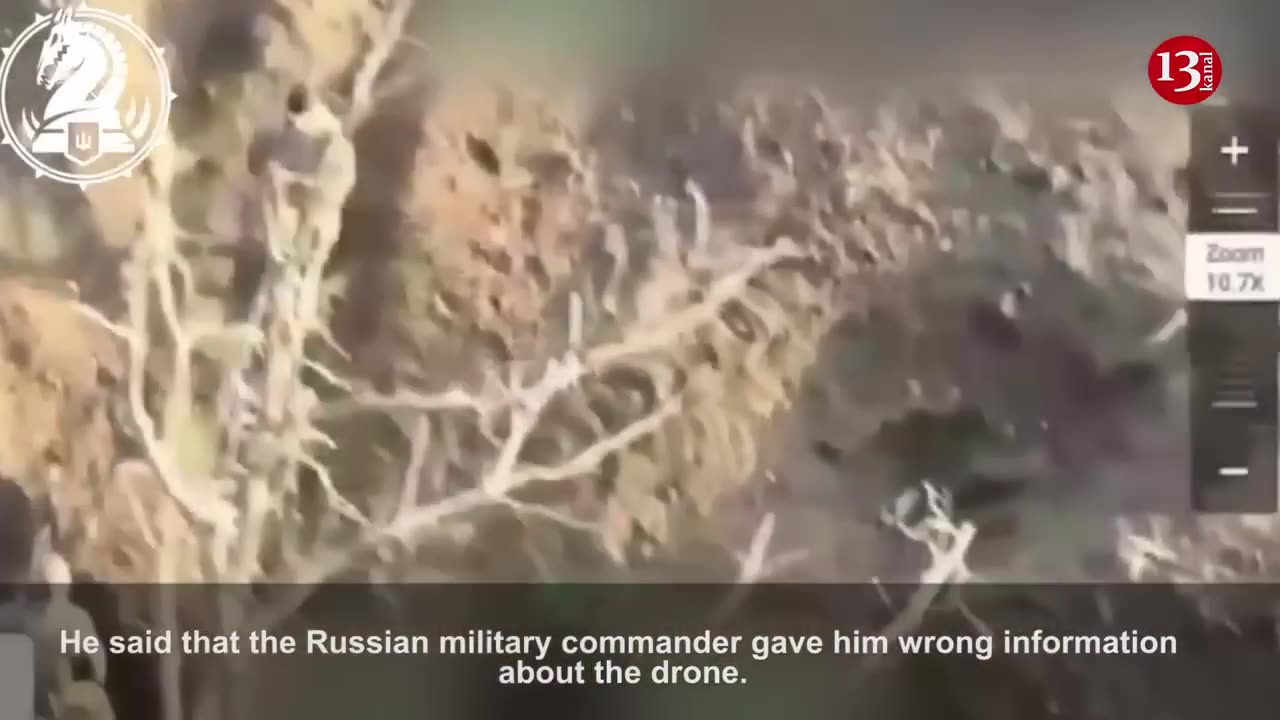 Moment of capture of Russian soldier who mistook Ukrainian drone for his own