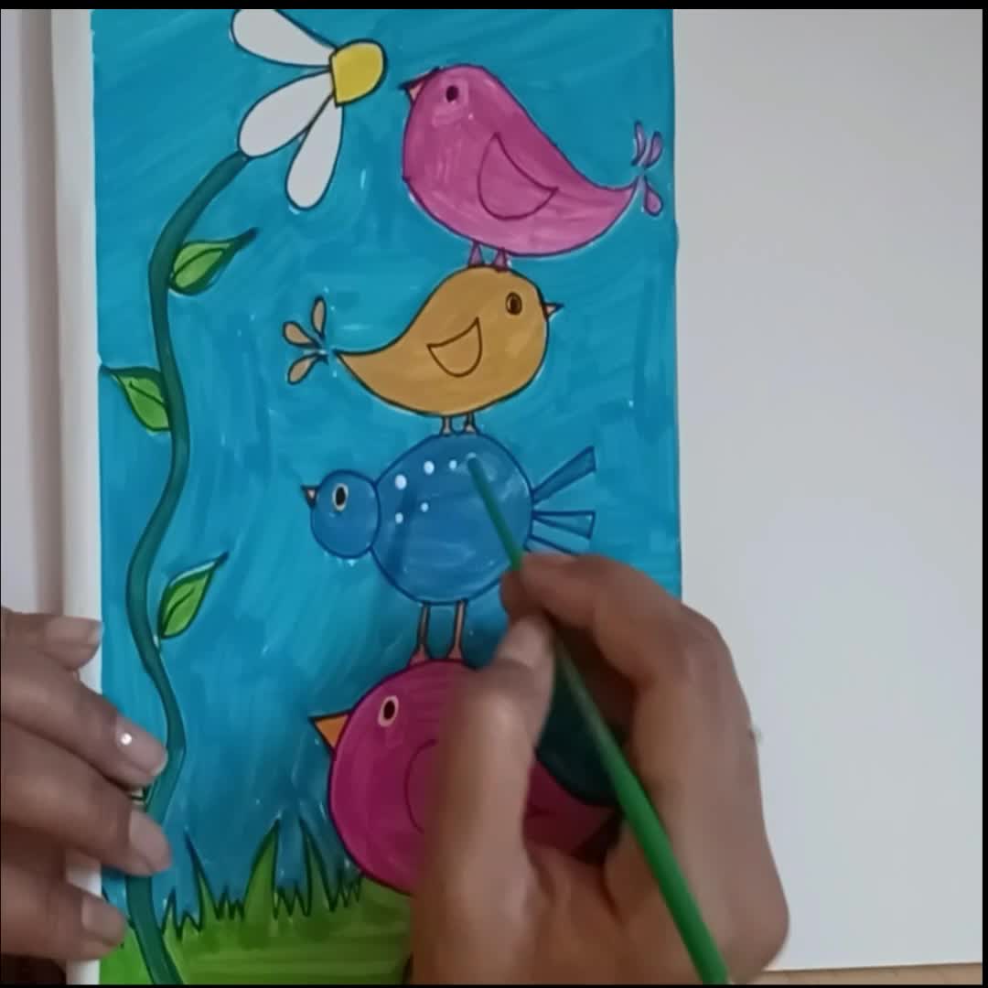 How To Draw A Bird In 2 Minutes | How To Draw Birds | Easy and simple ...