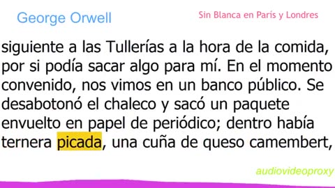 George Orwell - Sin Blanca en París y Londres 1/2