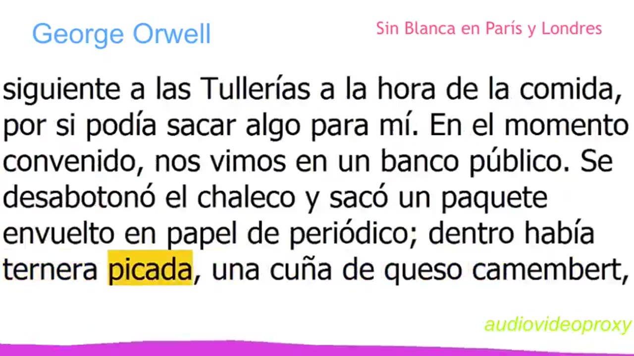 George Orwell - Sin Blanca en París y Londres 1/2