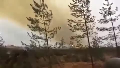 Russia's massive GRAD barrage into Ukraine 😳