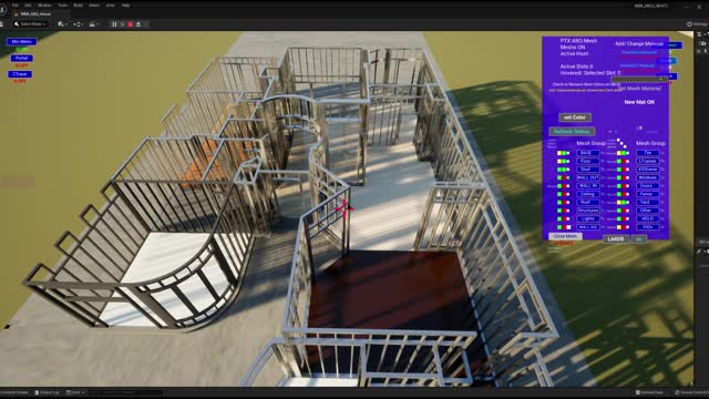 unreal engine ptx demo abq model series A, play in sequence 3