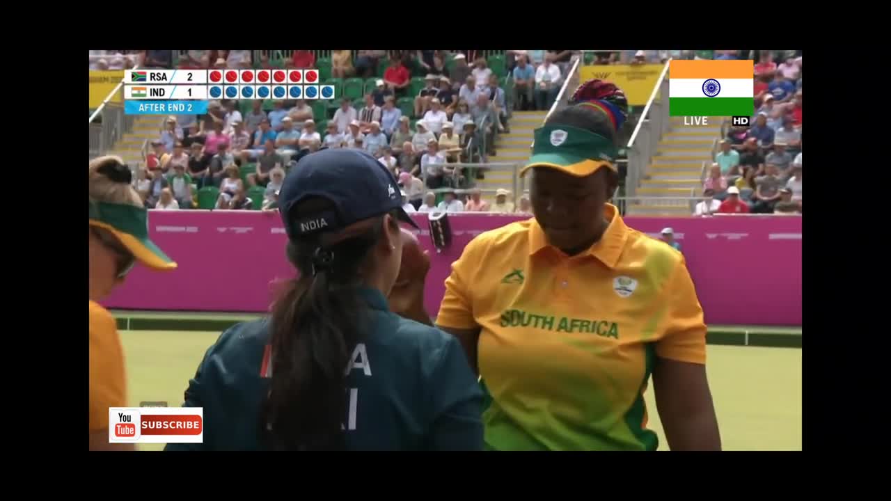 Lawn bowl gold medal match Indian women vs SA women