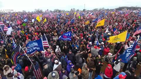 Peaceful Protest in DC just before Trump takes the stage. Awesome.