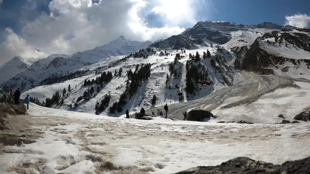 Beautiful Scenery Snow Capped Mountains