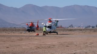 Chilean police helicopter