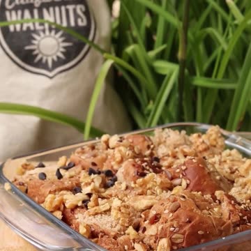 "A Heavenly Delight: Indulge in the Irresistible Pleasures of Walnut Bread Pudding"