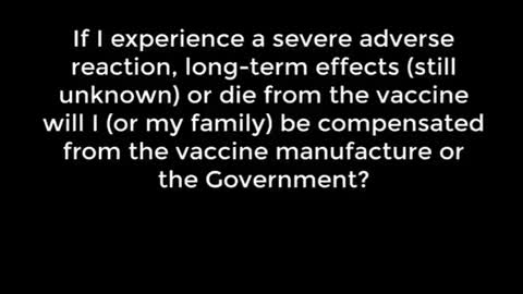 Tell Me About That Vaxx You Want Me To Take