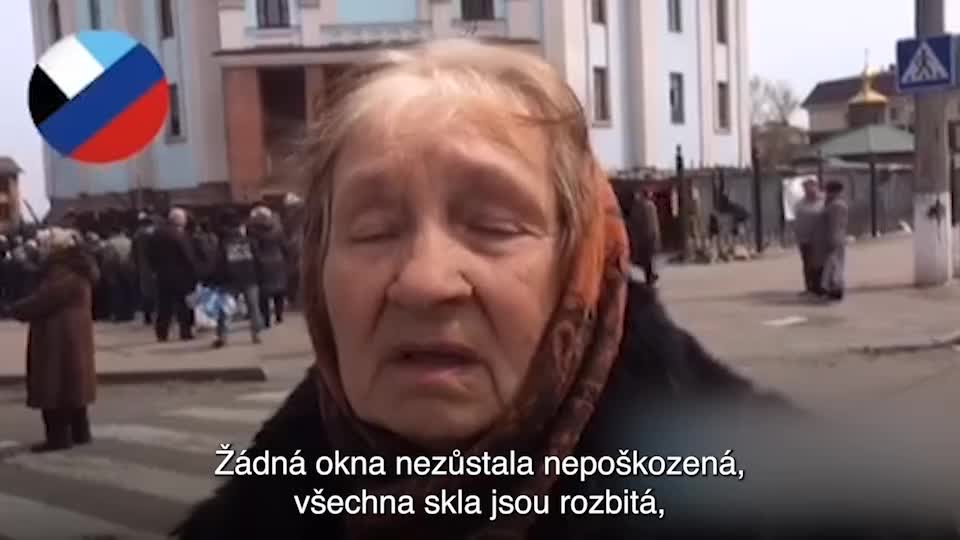 Výpověd důchodkyně z mariupolu o řádění Azovu ve městě
