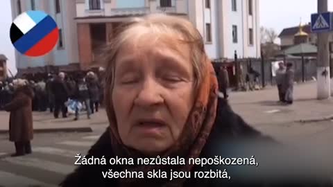 Výpověd důchodkyně z mariupolu o řádění Azovu ve městě