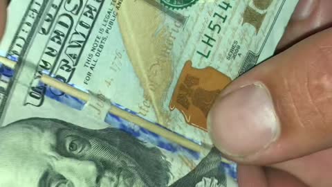 $100 Bill Toothpick Trick