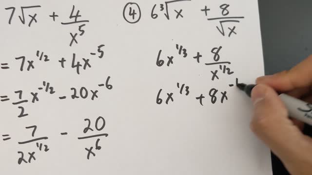 Simple Derivation of Algebraic Functions