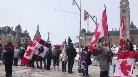 Some freedom protesters have returned to Ottawa to support convoy organizers who are still in jail