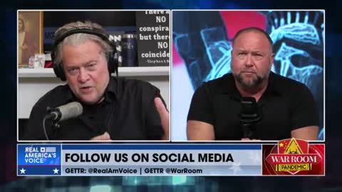 Alex Jones and Steve Bannon