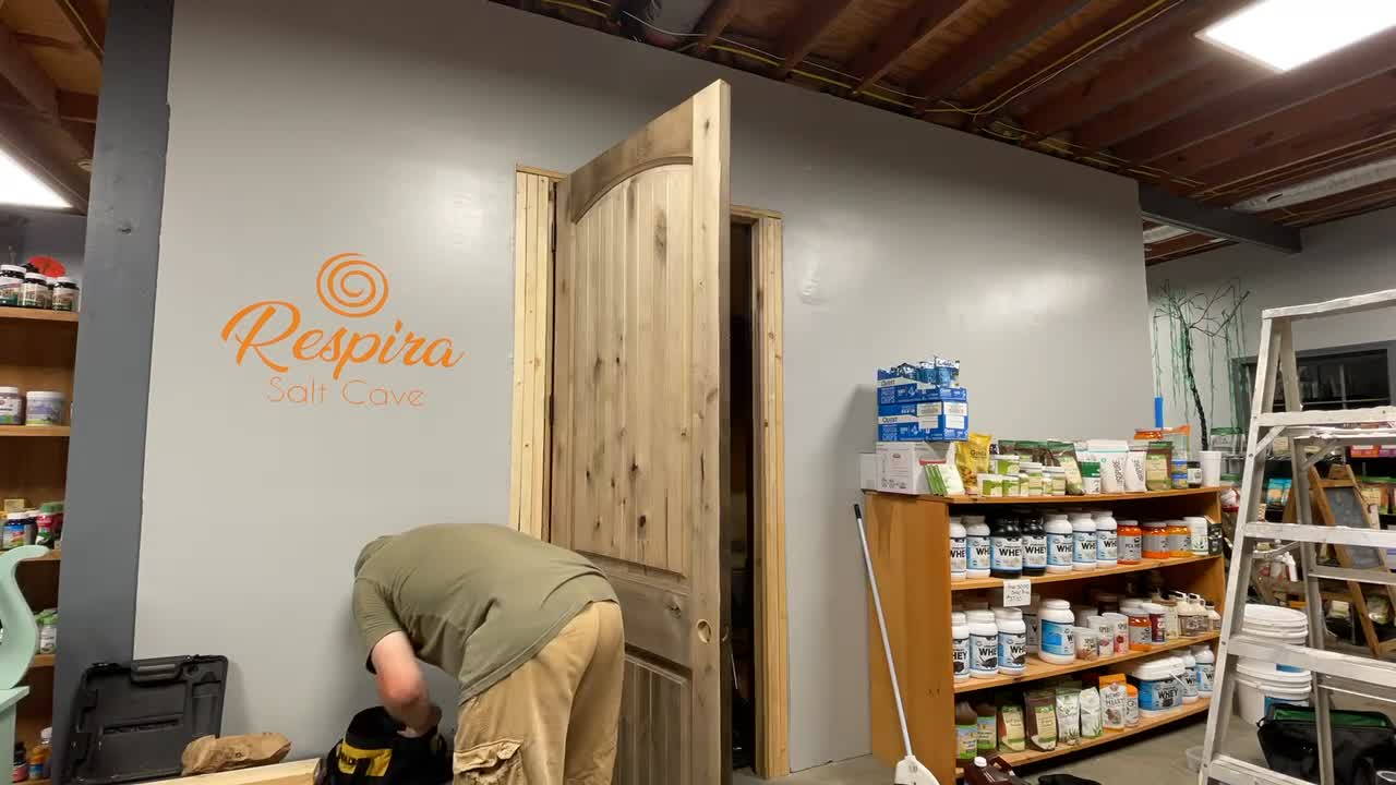 Installing the Door to the Salt Cave