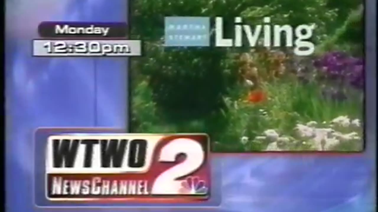 April 1998 - WTWO Promo for 'Martha Stewart Living'