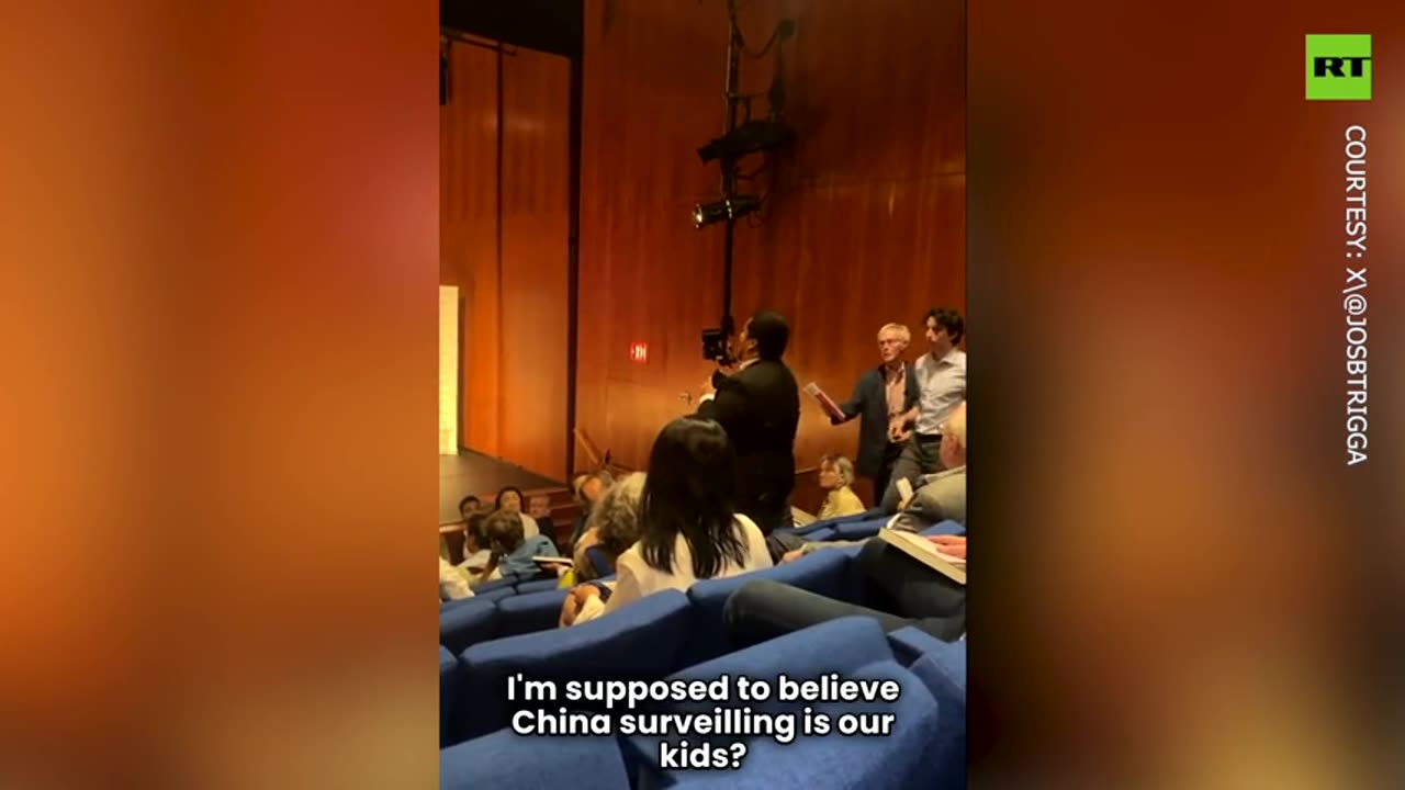 ‘You’re a f___ing disgrace!’_ US activist heckles anti-China politician