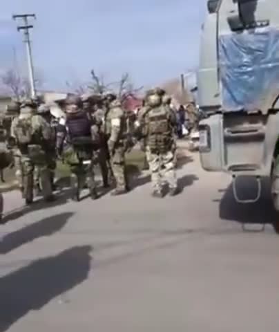 Ukrainian are resisting the Russian convoy