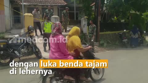 Kesal gara2 hp, seorang pria tega gorok istrinya sendiri