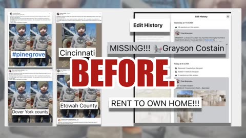 Fact Check: FAKE Posts About Missing Boy 'Grayson Costain' Are Bait & Switch For Real Estate Ads