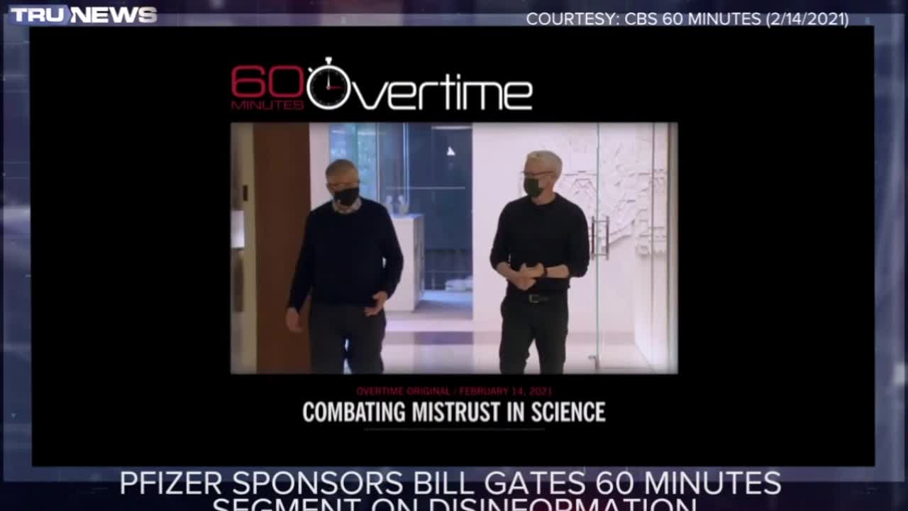 Bill Gates' 60 Minutes appearance sponsored by ...?