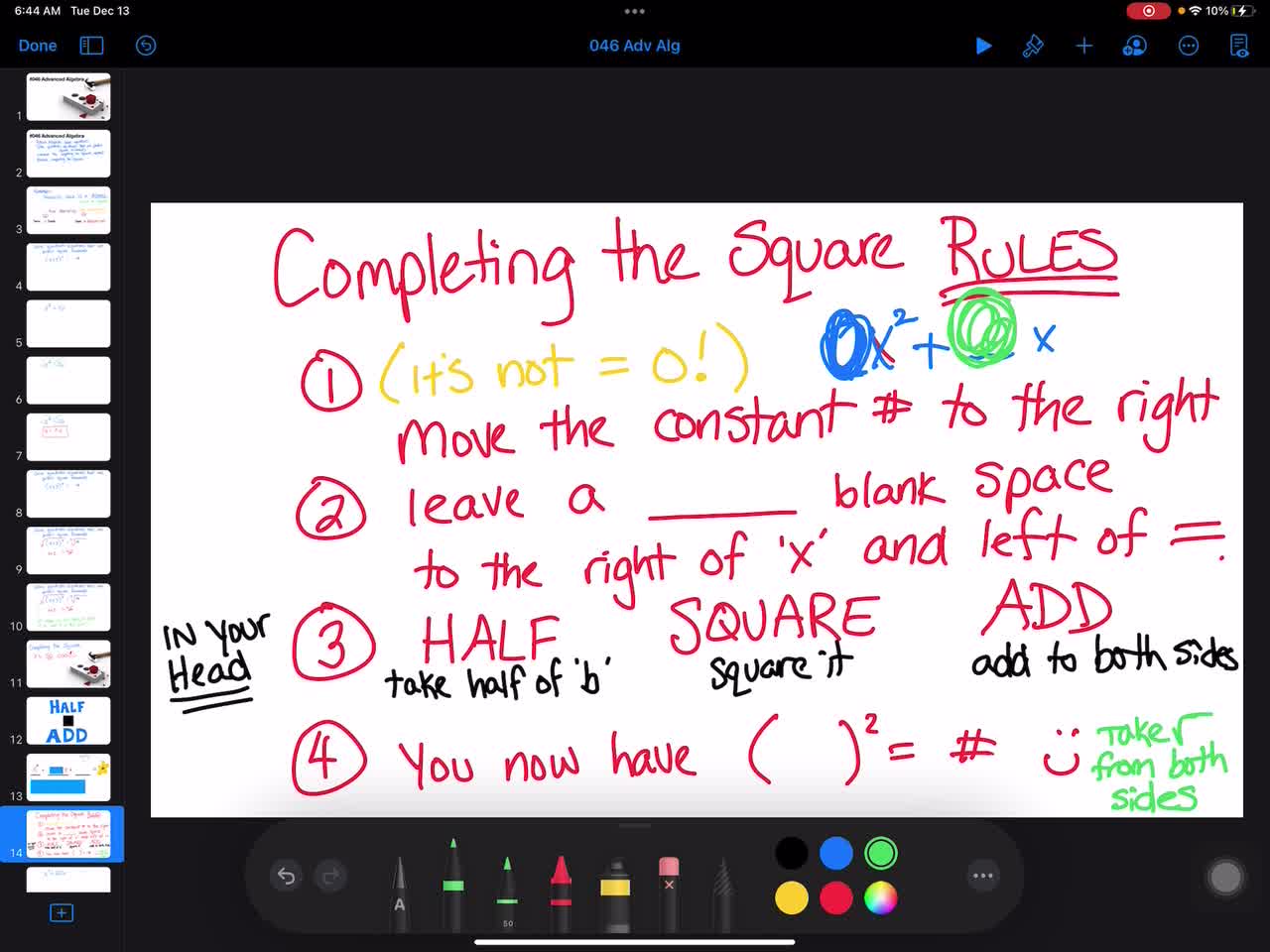 046 Advanced Algebra