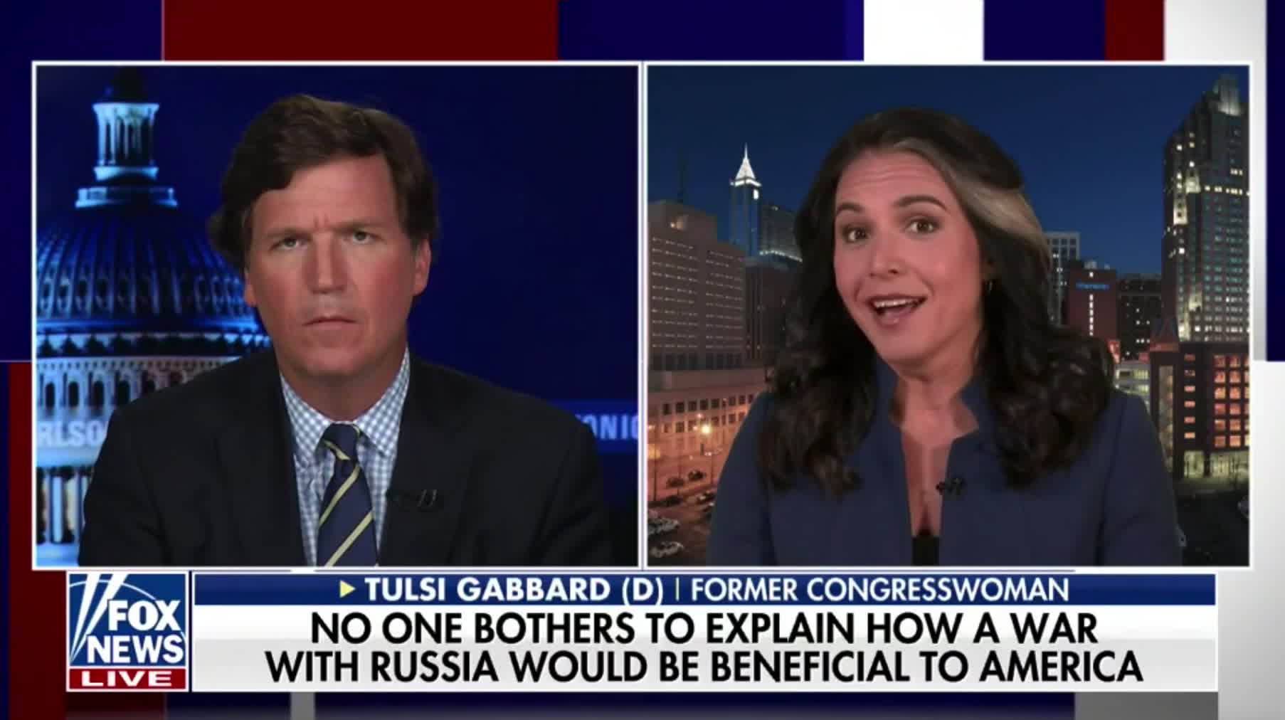 Tulsi Gabbard slams Washington elites for seeing dollar signs when they look at Ukraine