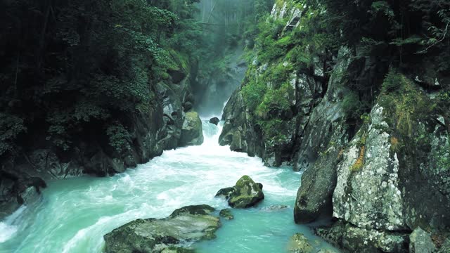 waterfall landscape nature river