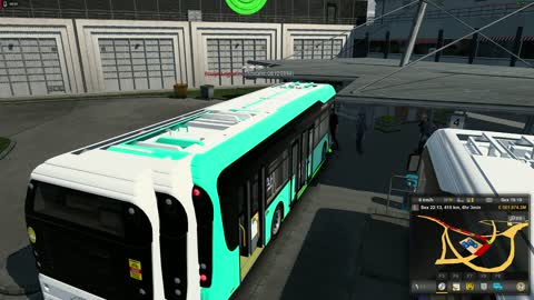 DRIVING BUS ONLINE IN TRUCKERSMP - TRUCKERSMP and DBUS WORLD PARTNERSHIP - ETS 2 1.44